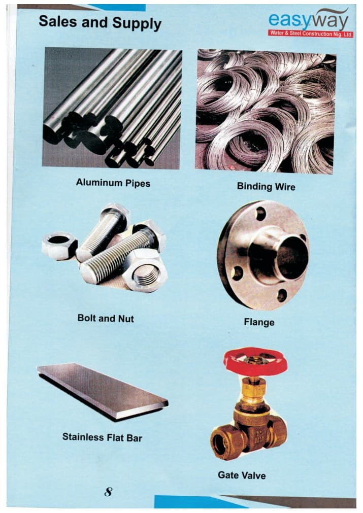 Valves, Flanges, Bolts & Fittings