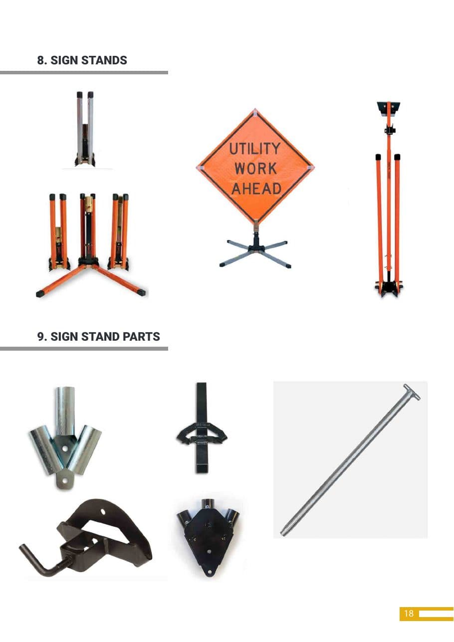 Traffic and Utility Sign Stands